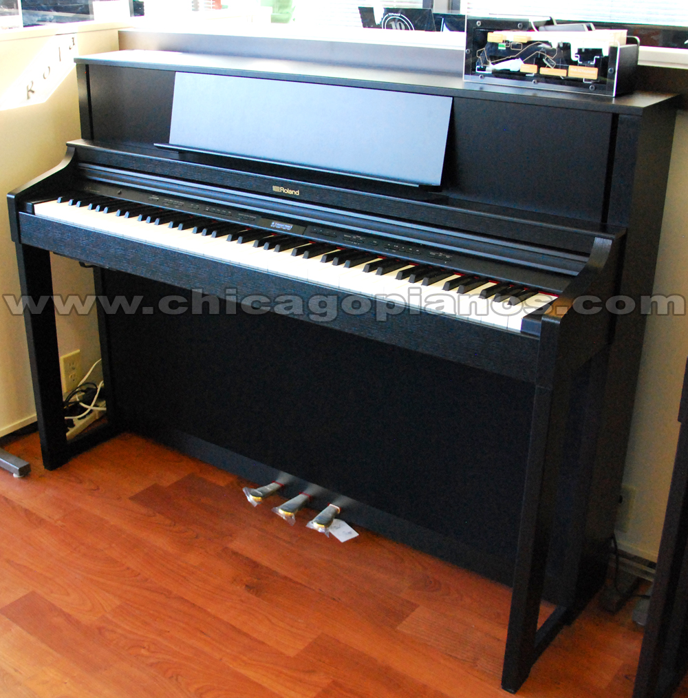 Roland LX-7 Digital Upright Piano Contemporary Satin Black